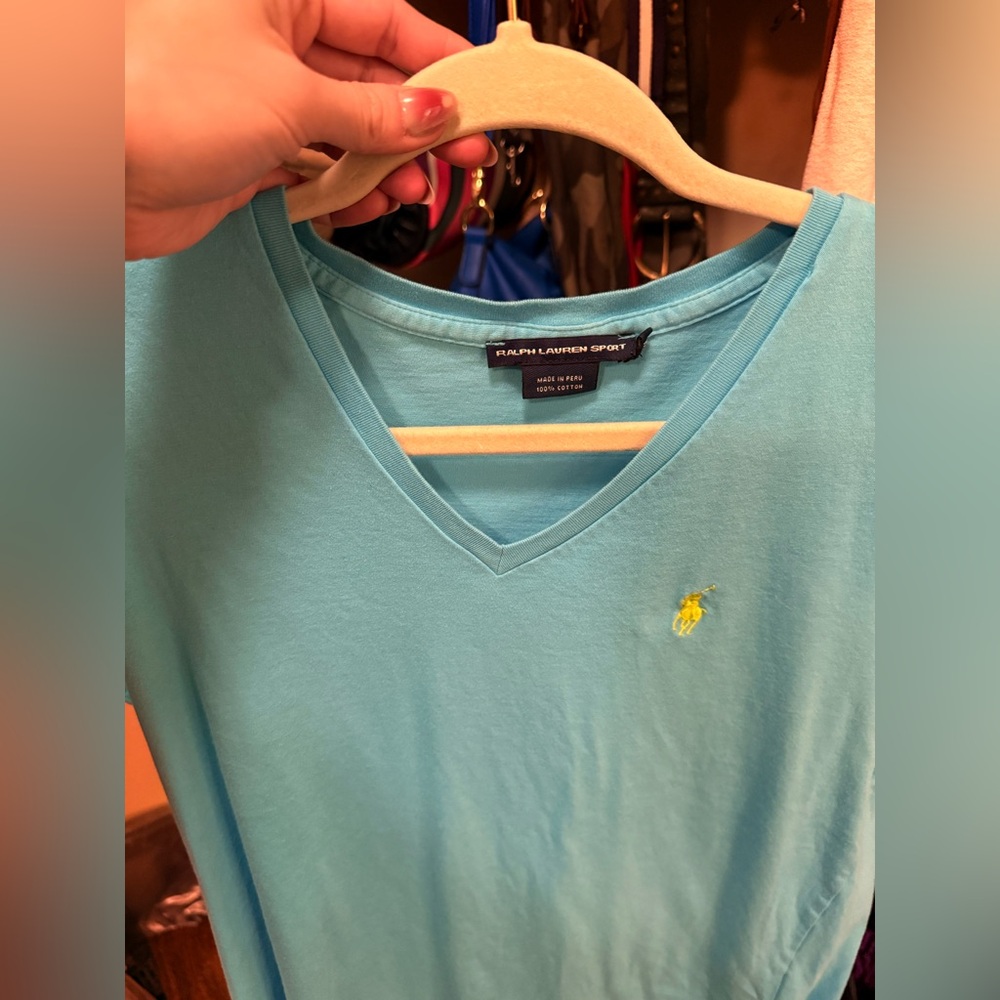 Ralph Lauren Sport Green Cotton Tee